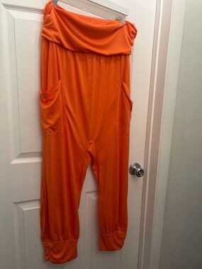 Free People Victory Harem Pant size xl orange